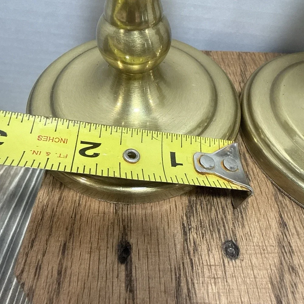 Set Of 2 Vintage Baldwin Brass Candle Stick Holders MCM USA
